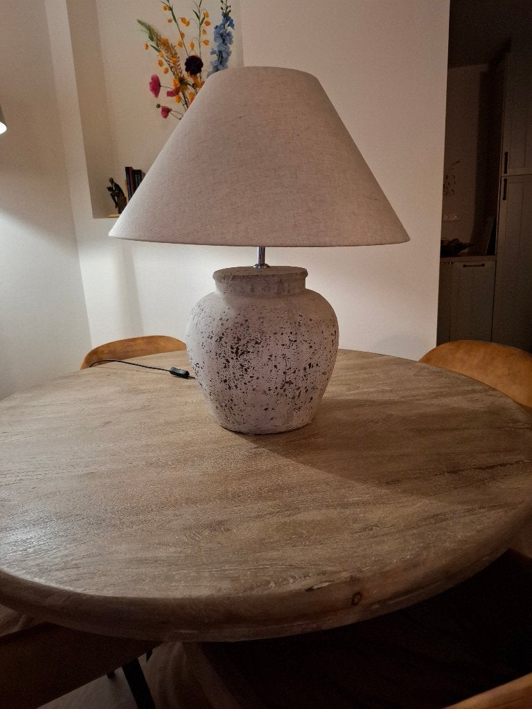 Tafellamp, Ophalen, Overige materialen, 50 tot 75 cm, Landelijk, modern