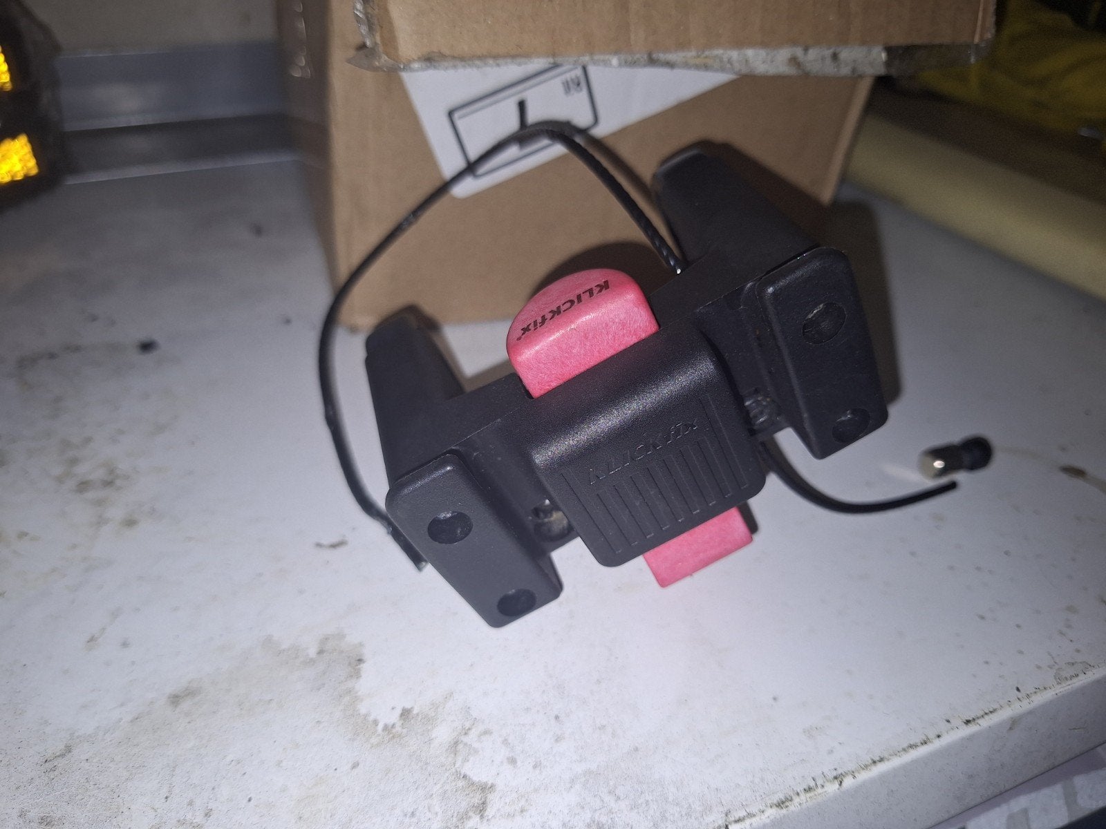 KLICKfix fietsmand adapter voor stuurbevestiging, Ophalen of Verzenden, Gebruikt, KLICKfix