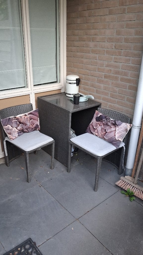 Solide compact tuinsetje, Tuin en Terras, Overige materialen, Zo goed als nieuw, Tuinset, Ophalen