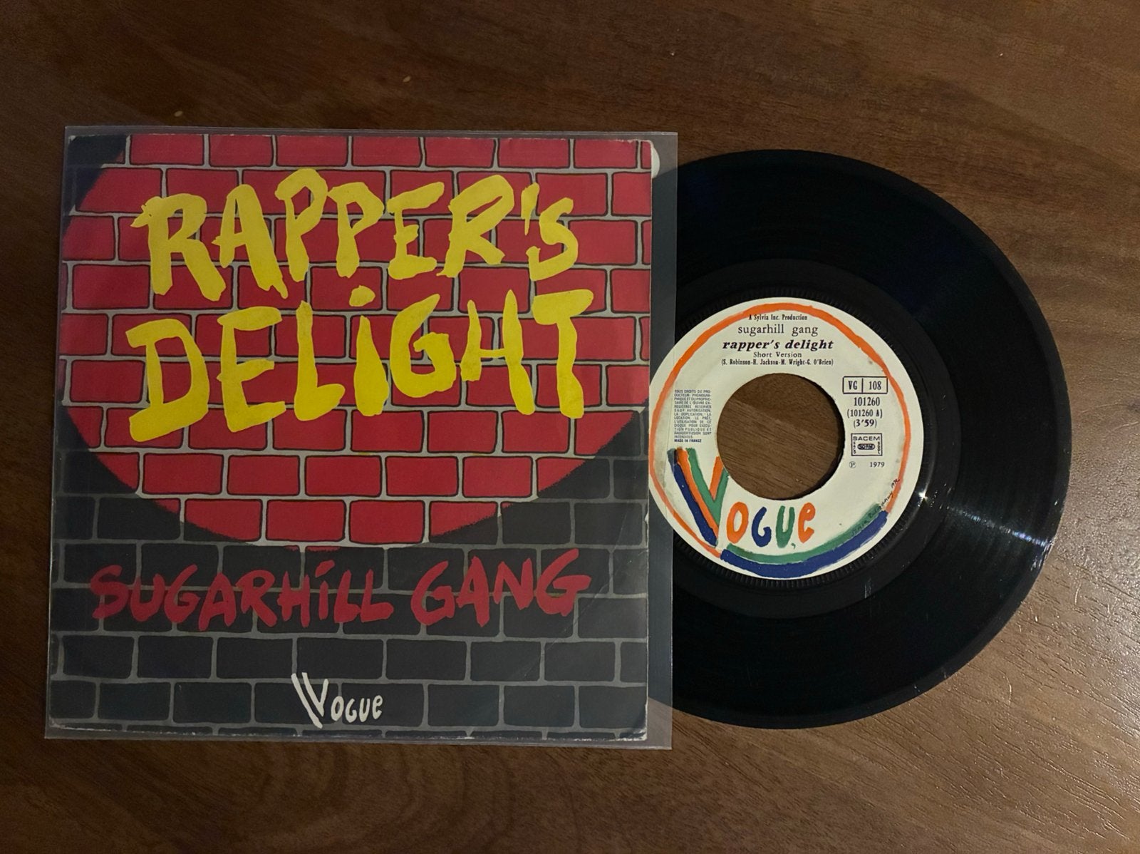 Sugarhill Gang - Rapper’s delight, Cd's en Dvd's, Vinyl Singles, Ophalen of Verzenden, 7 inch