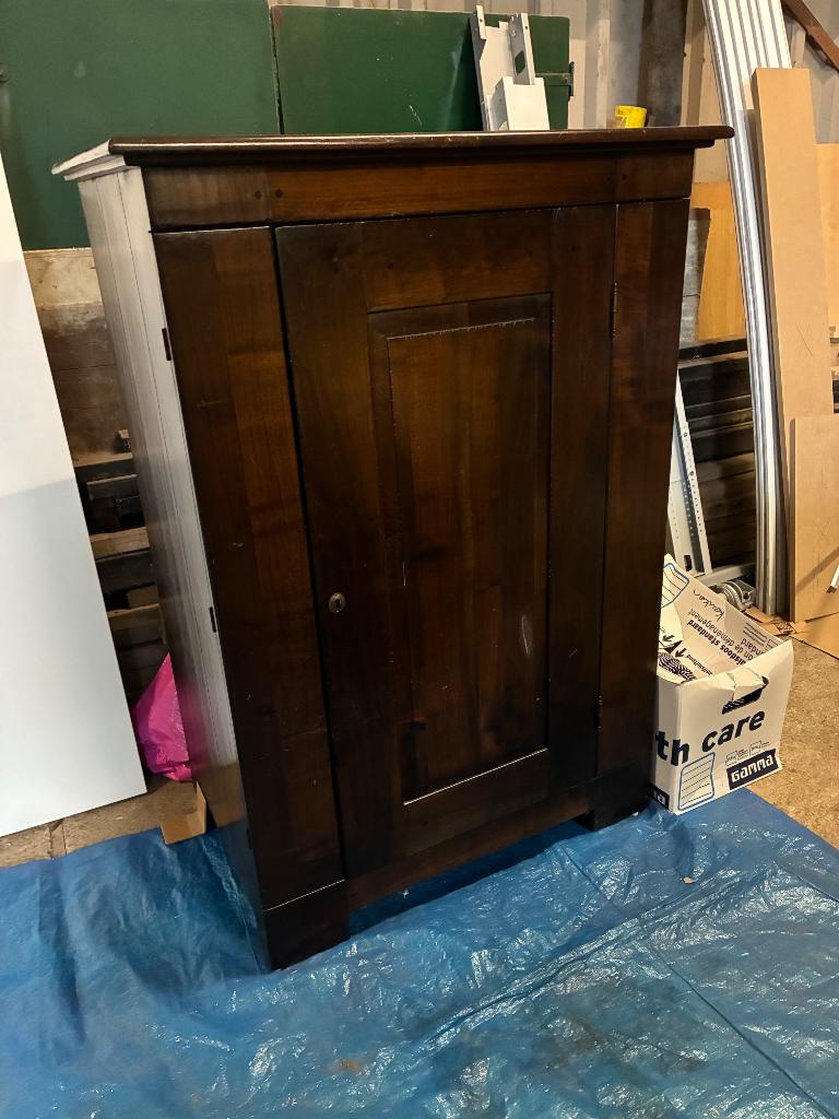Broodkast, hardhouten kast, Ophalen, Gebruikt, 100 tot 150 cm, 50 tot 100 cm
