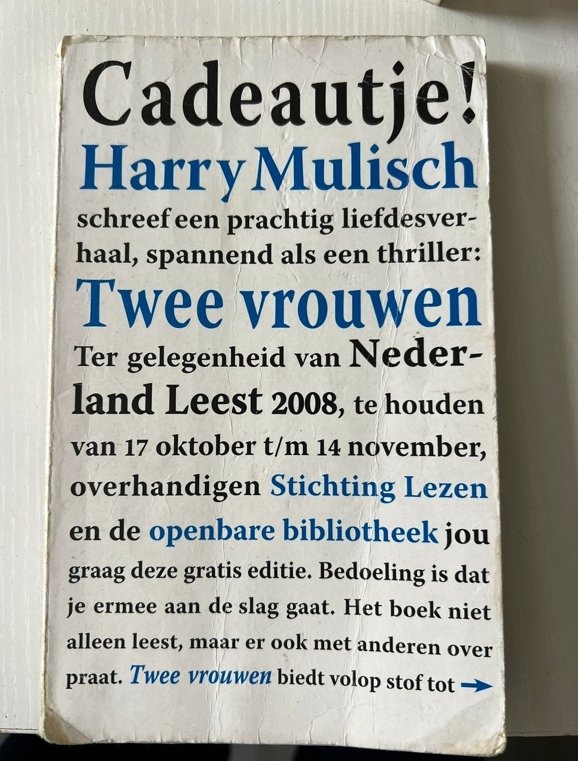 harry mulisch 2 vrouwen, Ophalen of Verzenden, Gelezen