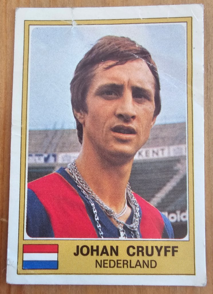 Panini Euro Football 77 #193 Johan Cruyff NL Ongebruikt!, Ophalen of Verzenden, Zo goed als nieuw, Plaatje