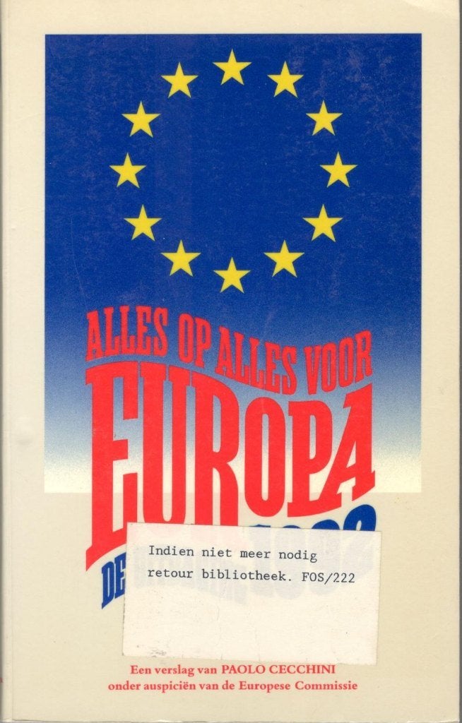Alles op Alles voor Europa - Robinson., Ophalen of Verzenden, Gelezen, Nederland
