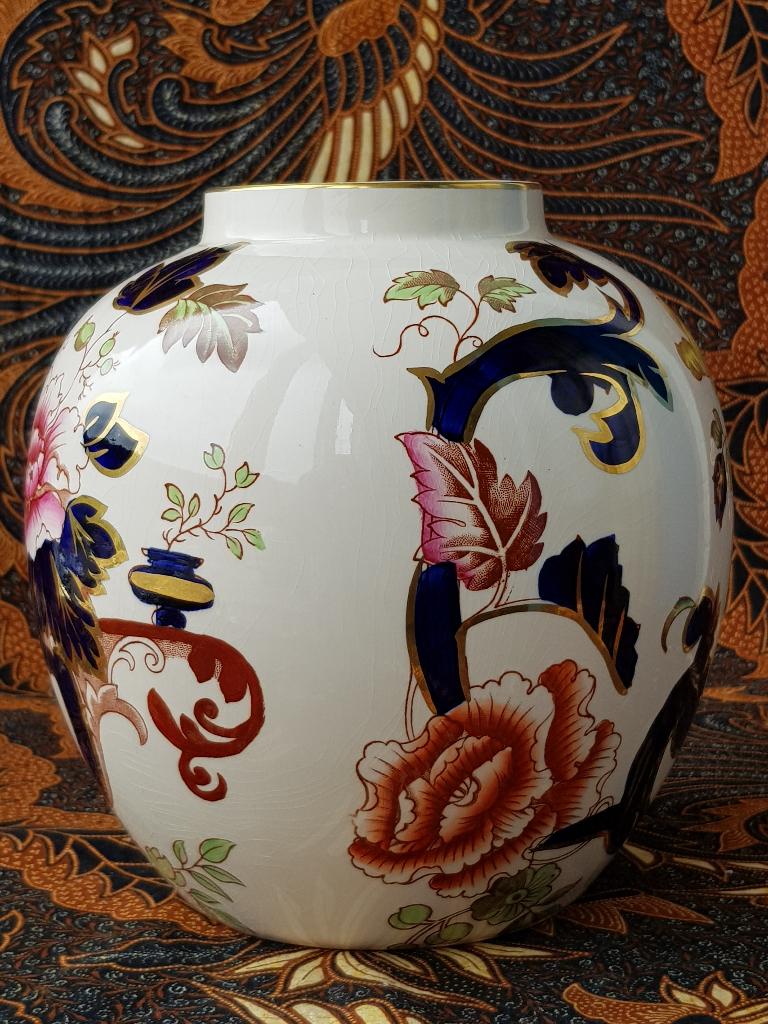 Mooie oude Mason's Mandalay vaas uit Engeland 20 cm., Antiek en Kunst, Antiek | Vazen, Ophalen of Verzenden