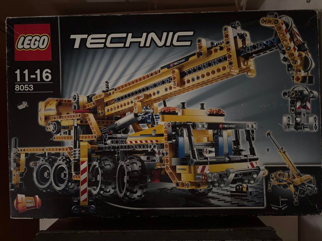 Lego Technic Kraanwagen 8053 met doos en instructies, Ophalen, Gebruikt, Lego, Complete set