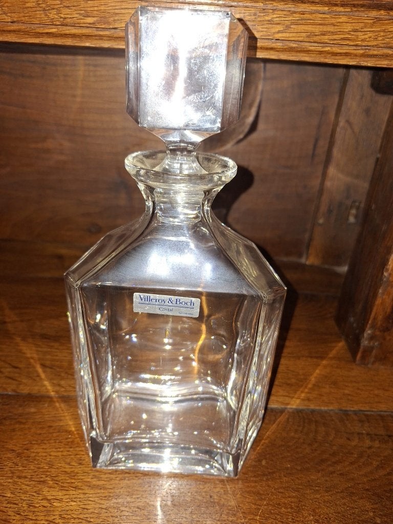kristallen Whisky karaf Boch, jaren 1960, Ophalen of Verzenden