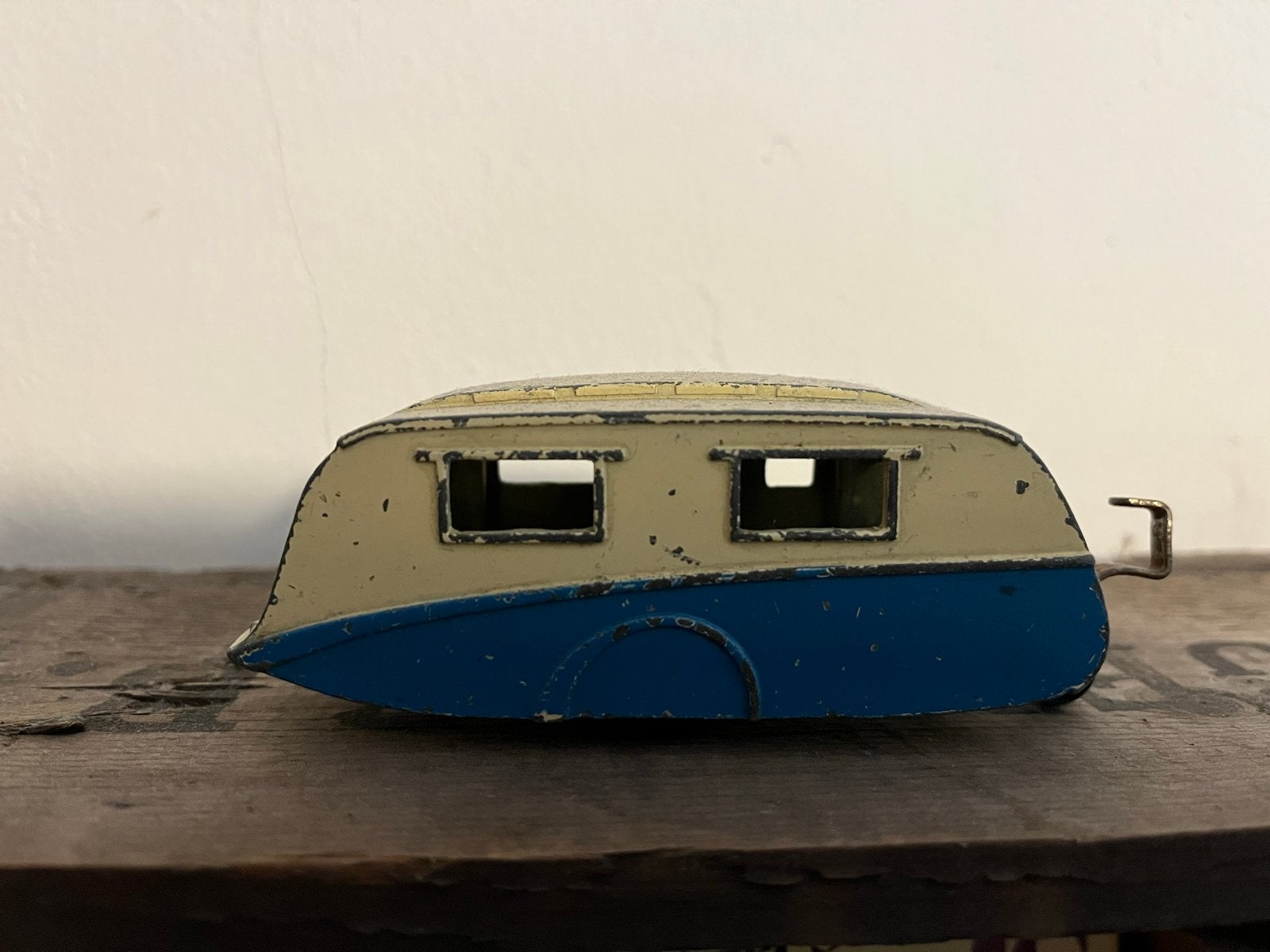 Vintage Dinky Toys Caravan met mooie patina, Ophalen of Verzenden