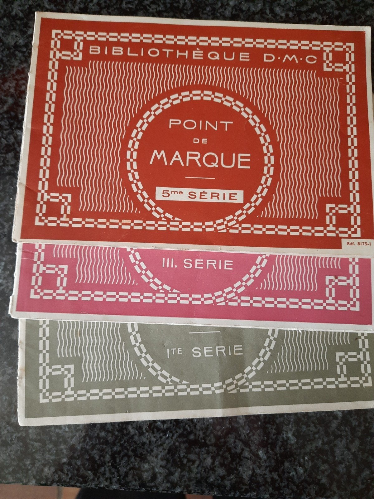 DMC , merksteek boekje  1, 3 en 5, Ophalen of Verzenden, Gebruikt, Handborduren, Patroon