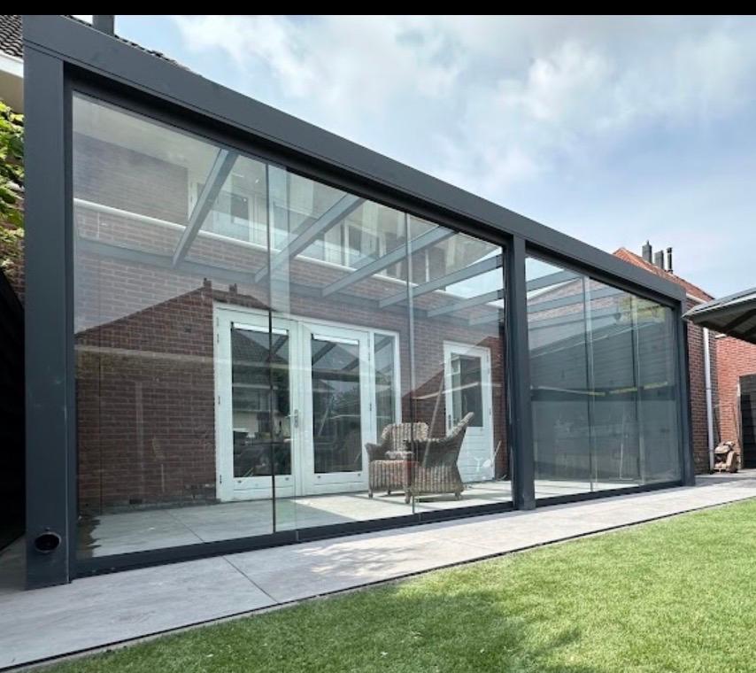 Veranda Glaswanden - Schuifwanden voor uw overkapping, Ophalen, Glas in lood, Overige typen, 160 cm of meer