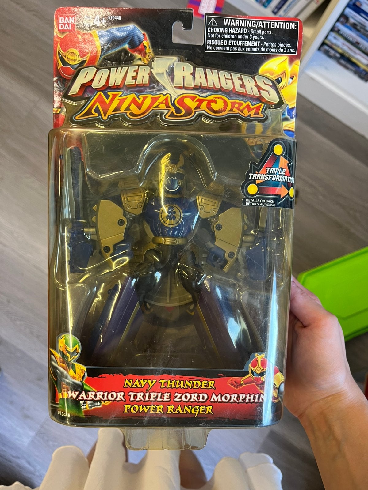 Power Rangers Ninja Storm Navy Thunder Warrior Triple Zord, Ophalen of Verzenden, Nieuw