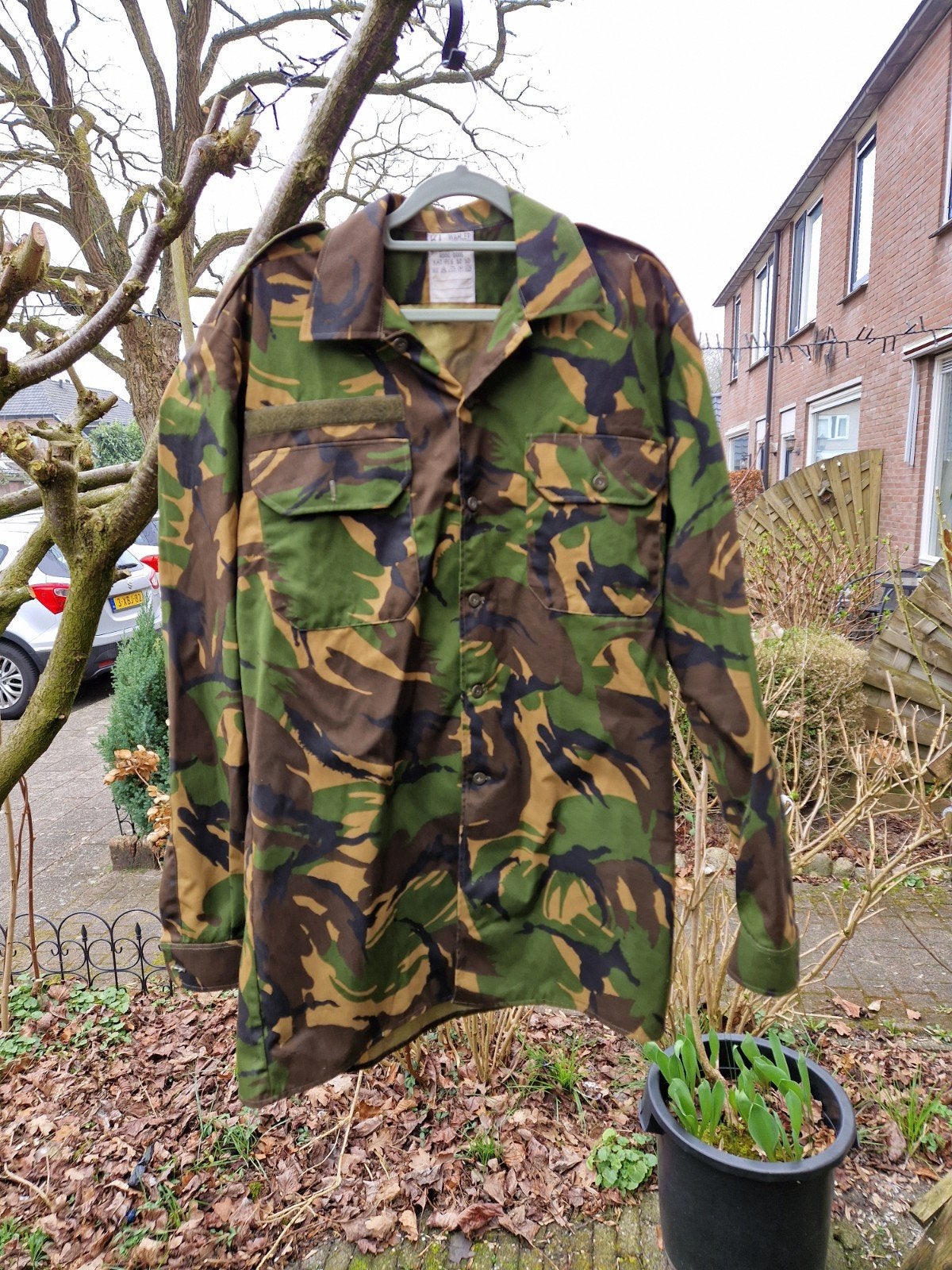 Camouflage blouse(L) met muts, Ophalen of Verzenden, Minder dan 100 cm
