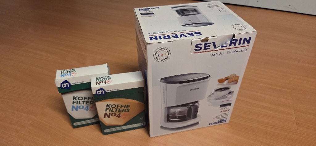 Severin filterkoffiezetter KA 4489 + koffiefilters, Ophalen, Gebruikt, 10 kopjes of meer, Koffiemachine
