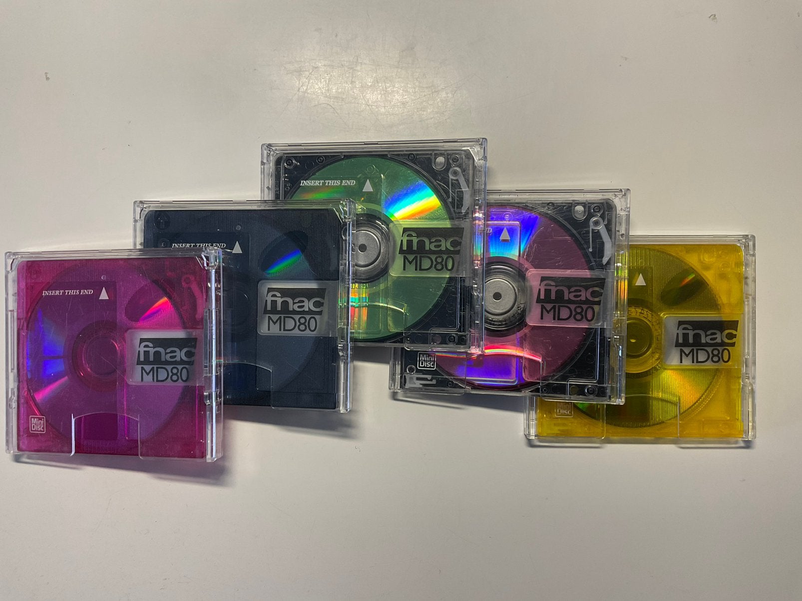 Minidisc’s  FNAC  MD80. 5x als nieuw. 80 minuten, Ophalen of Verzenden