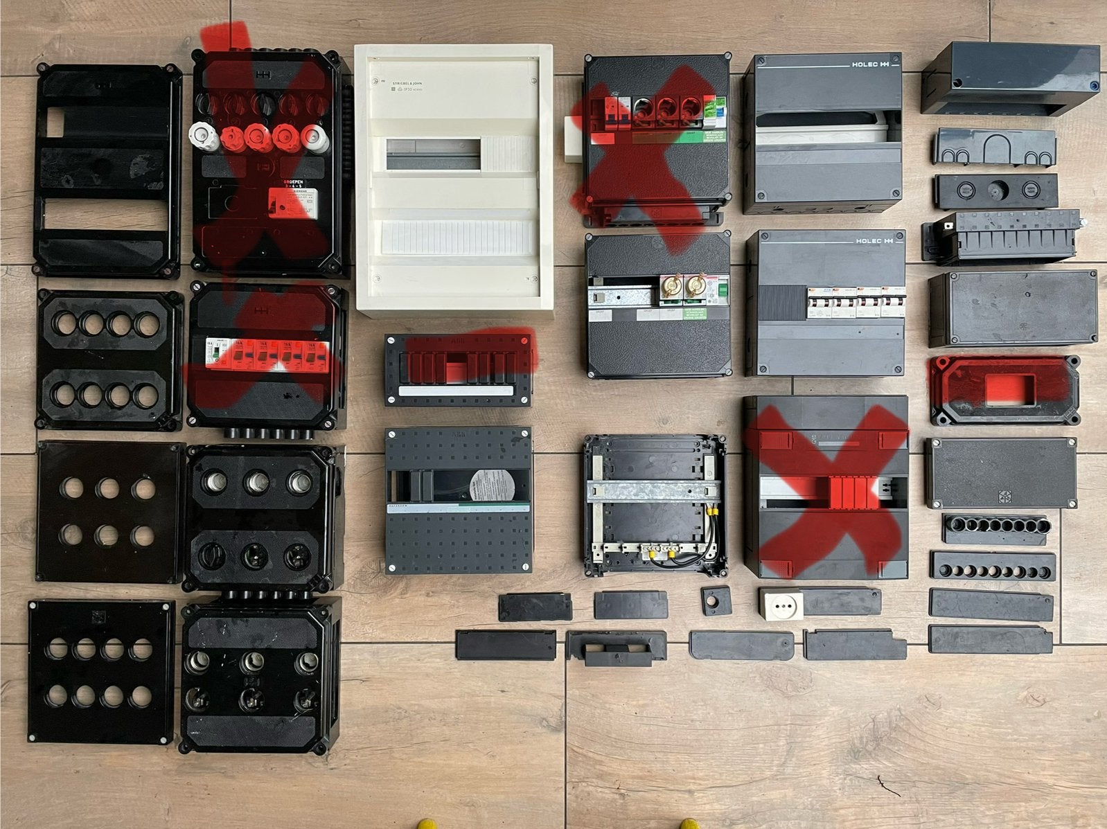 Groepenkast stoppenkast smeltzekering elektrakast, Doe-het-zelf en Verbouw, Elektra en Kabels, Ophalen of Verzenden, Gebruikt