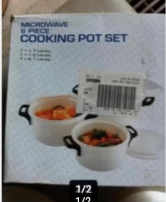 Micro Wave cooking set 0,7L 1,0L 1,7L nieuw, Witgoed en Apparatuur, Ophalen of Verzenden, Nieuw, Vrijstaand