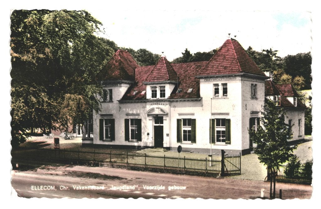 939702 Ellecom Jeugdland 1963 Postzegel afgeweekt