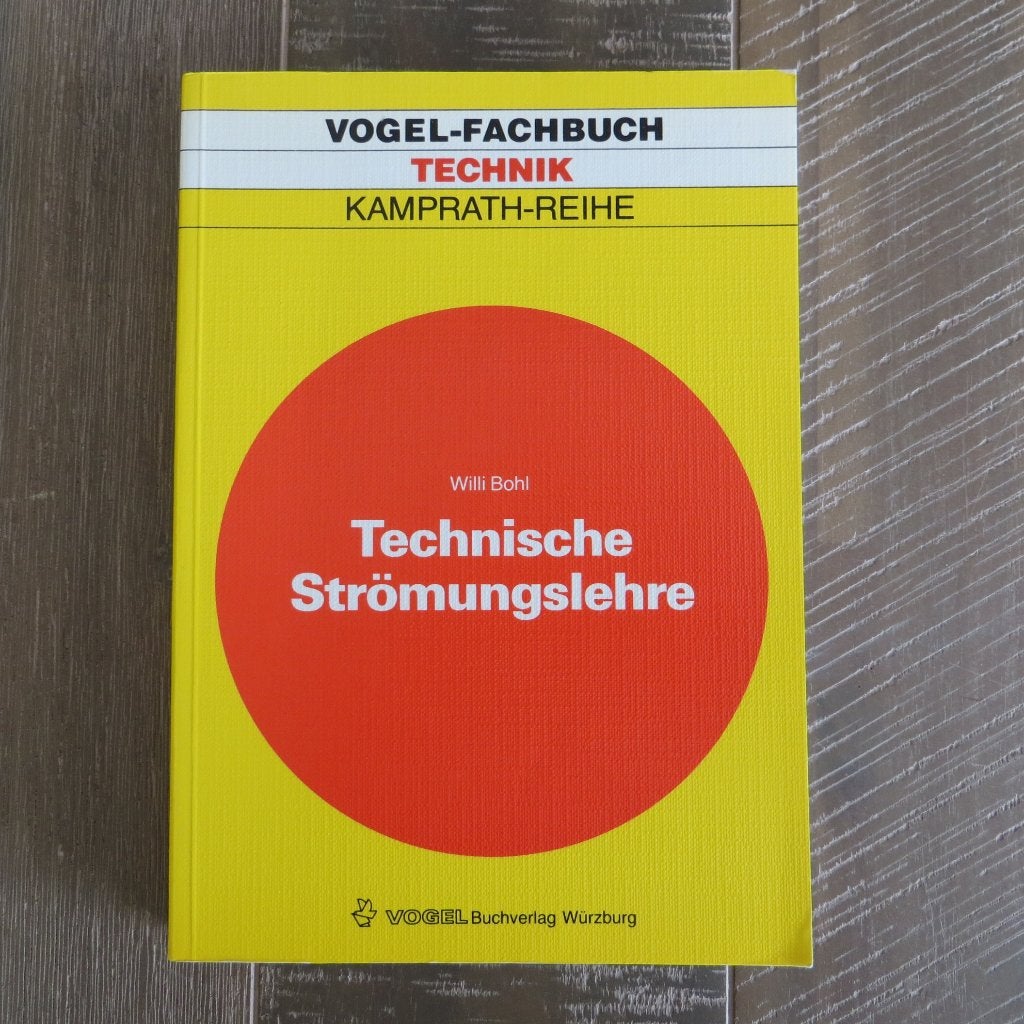 Boek stromingsleer Technische Strömungslehre Vogel-Fachbuch, Boeken, Studieboeken en Cursussen, Zo goed als nieuw, Beta, Willi Bohl