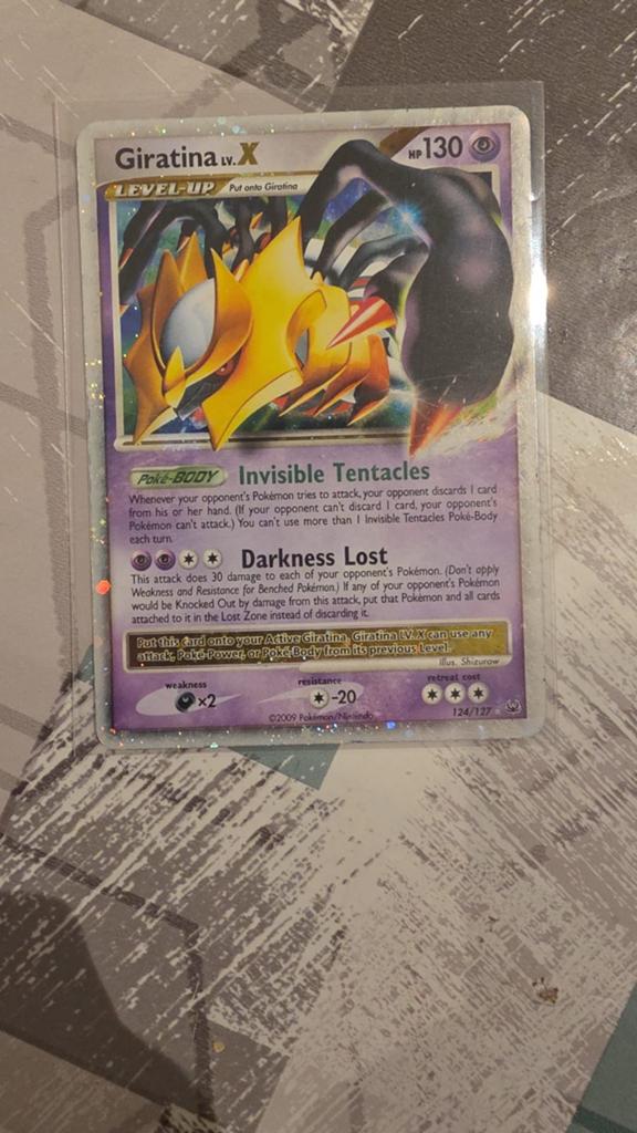 Geratina x, Ophalen of Verzenden, Zo goed als nieuw, Losse kaart, Foil