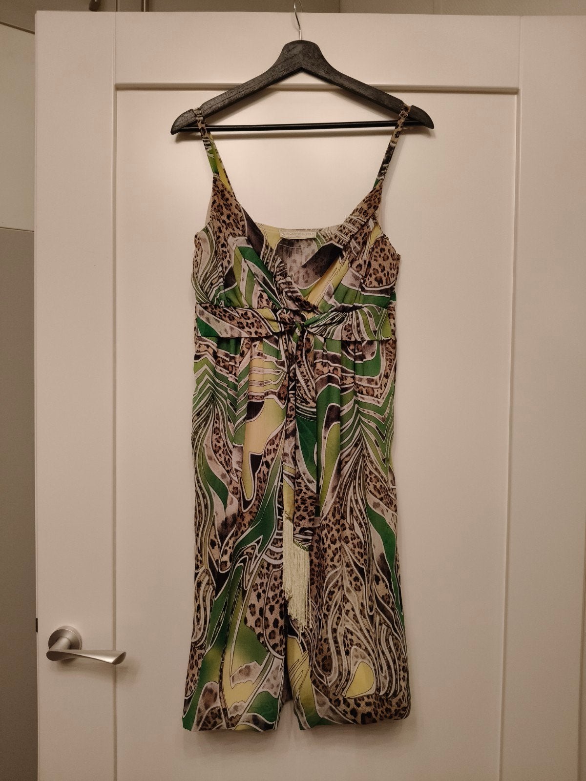 Laurie & Joe Paris jurk met dierenprint en groen patroon, Ophalen of Verzenden, Zo goed als nieuw, Maat 34 (XS) of kleiner, Laurie & Joe Paris