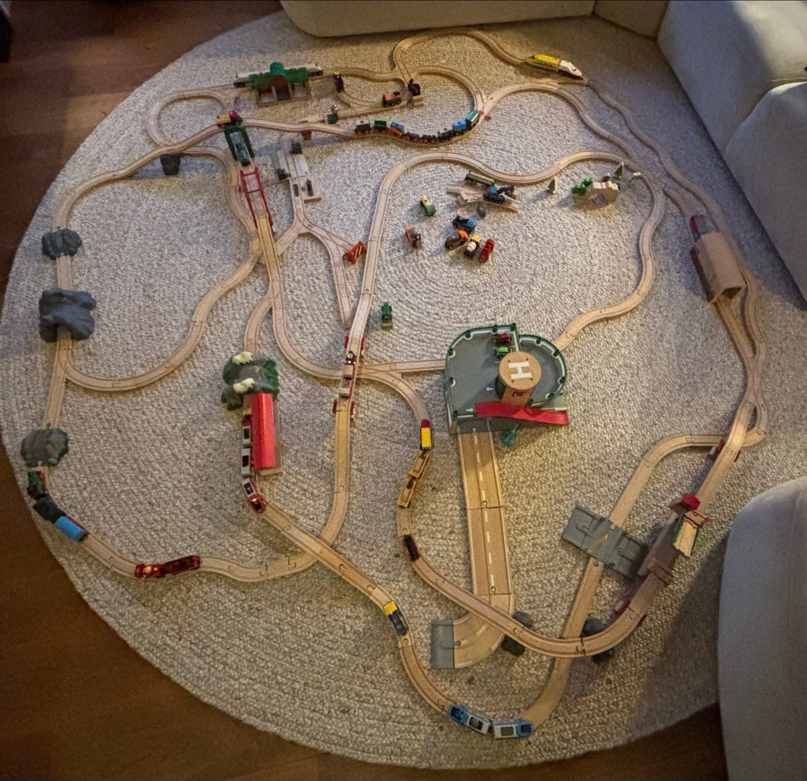 Grote Brio Treinset met Garage, Bruggen, Tunnels & Meer, Ophalen of Verzenden, Gebruikt, Bouwen