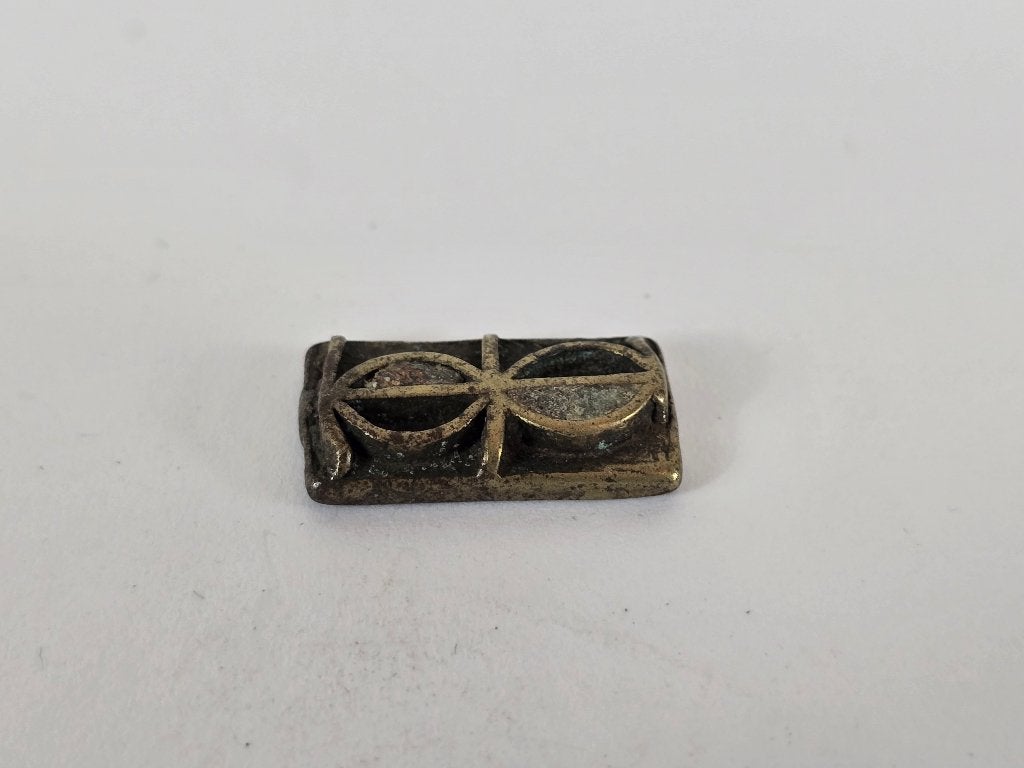 Goudgewicht #22, messing of brons, Akan, Ghana, 18e 19e eeuw, Ophalen of Verzenden