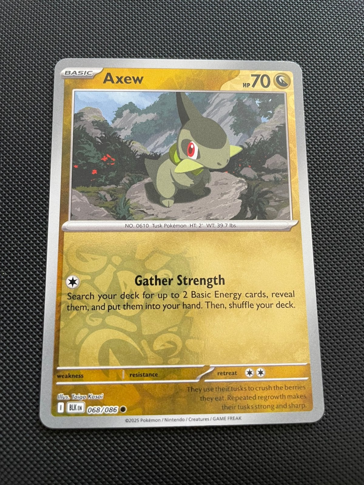 Axew 068/086 Reverse Holo Black Bolt Packfresh, Verzenden, Zo goed als nieuw