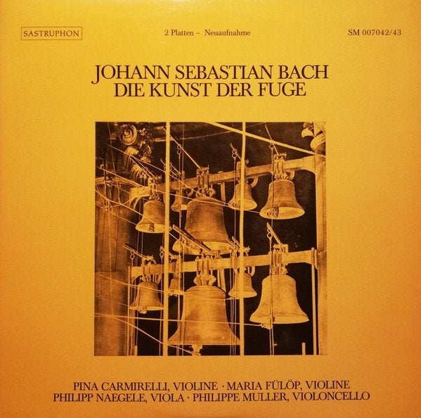 2LP - BACH - Die Kunst Der Fuge, Beschermende buitenhoes, Overige typen, Ophalen of Verzenden, Zo goed als nieuw