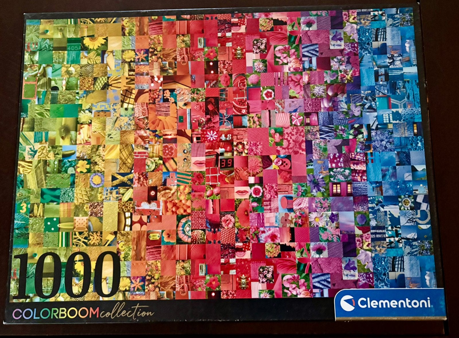 -Legpuzzel Clementoni collage. Colorbloom regenboog, Ophalen, Minder dan 500 stukjes, Zo goed als nieuw