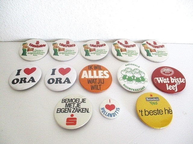 buttons, Ophalen of Verzenden, Gebruikt, Overige onderwerpen, Button