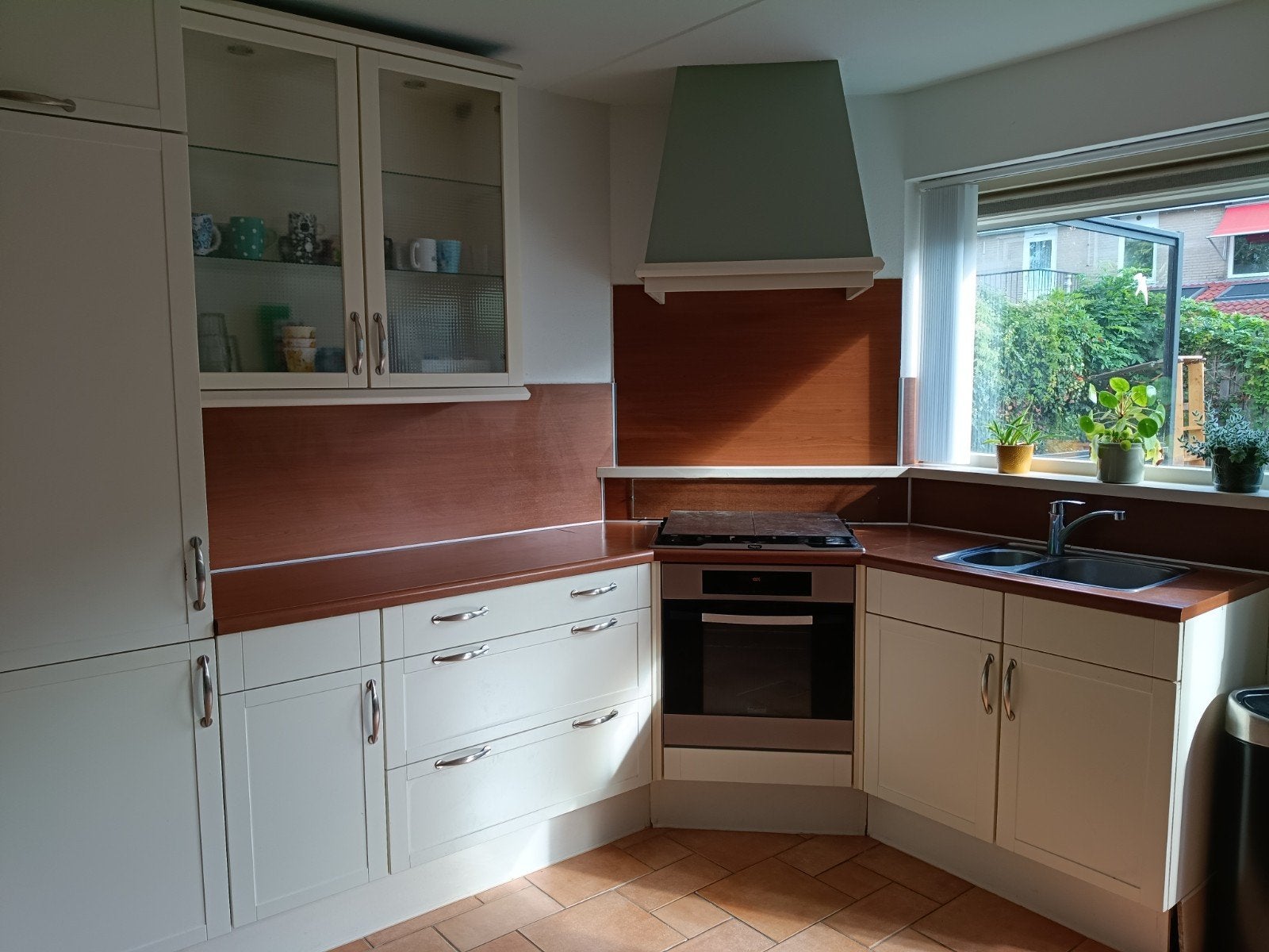 Complete keuken, Ophalen, Gebruikt, Wit, Hoekkeuken