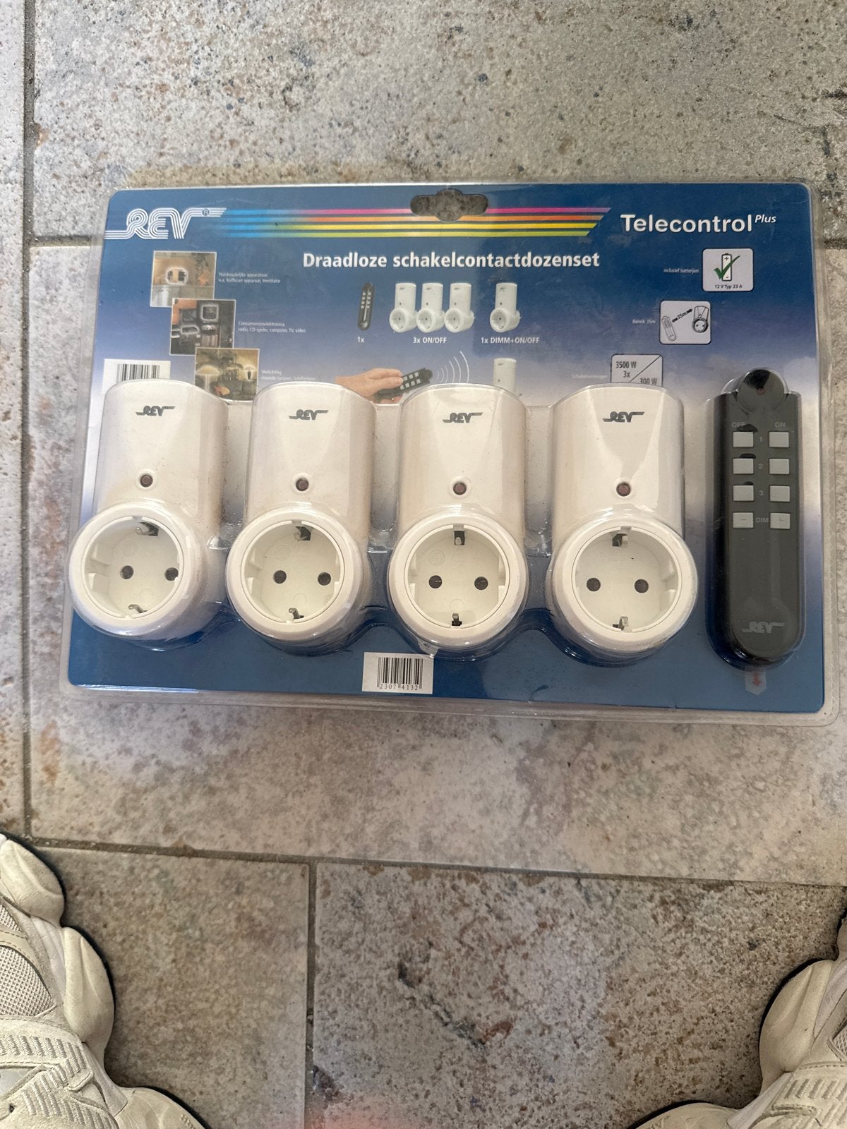 REV Draadloze schakelcontactdozenset met afstandsbediening, Ophalen, Nieuw, Overige merken, Stekkerdoos