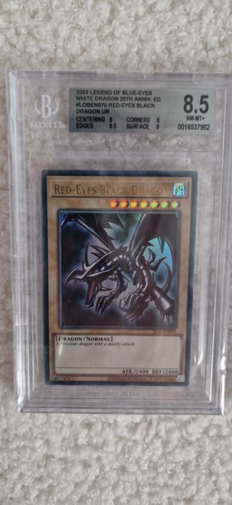 Red eyes black dragon LOB-EN070 Black skull dragon MRD-EN018, Ophalen of Verzenden, Zo goed als nieuw