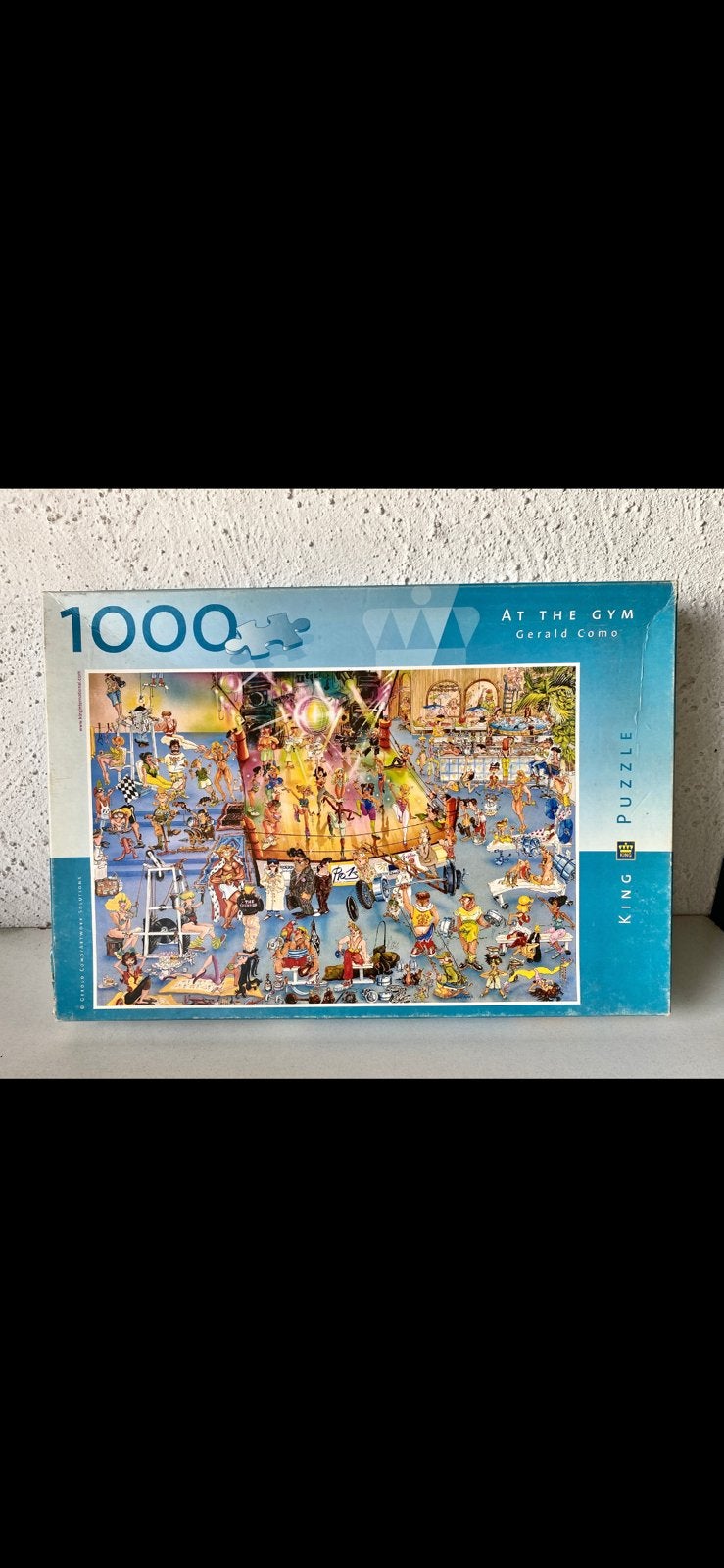 leuke KING COMIC ‘AT THE GYM’ LEGPUZZEL, Ophalen of Verzenden, 500 t/m 1500 stukjes, Zo goed als nieuw, Legpuzzel