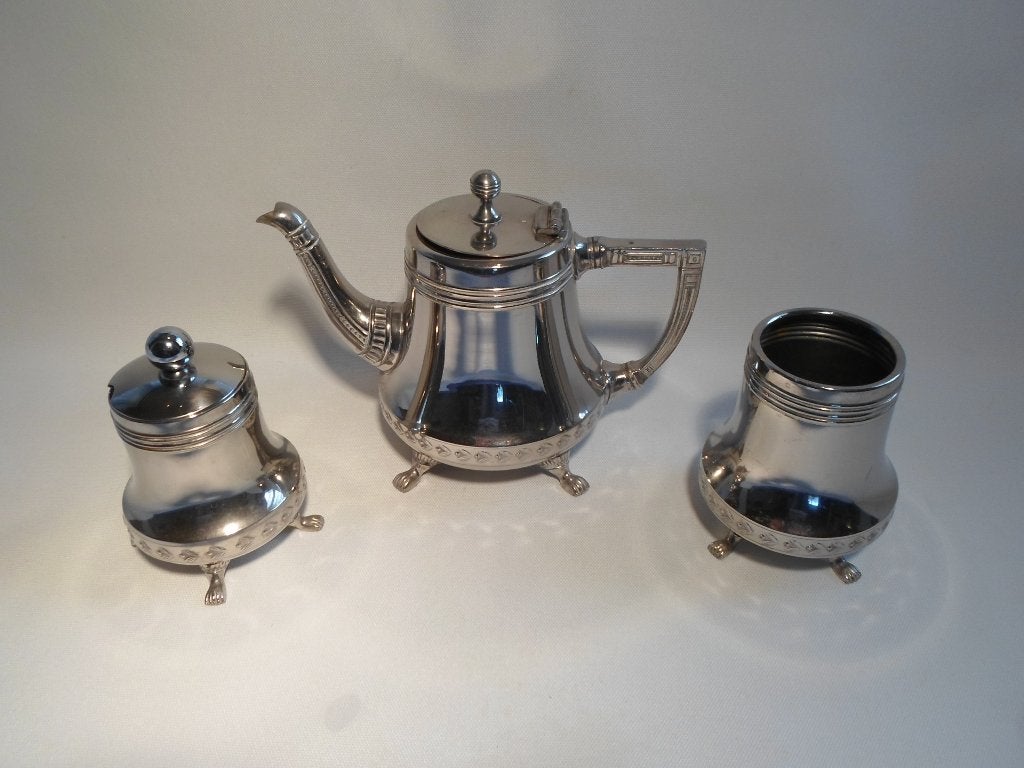 C. Kurz & Co Tiel Tin Servies Art Deco Jugendstil, Ophalen of Verzenden