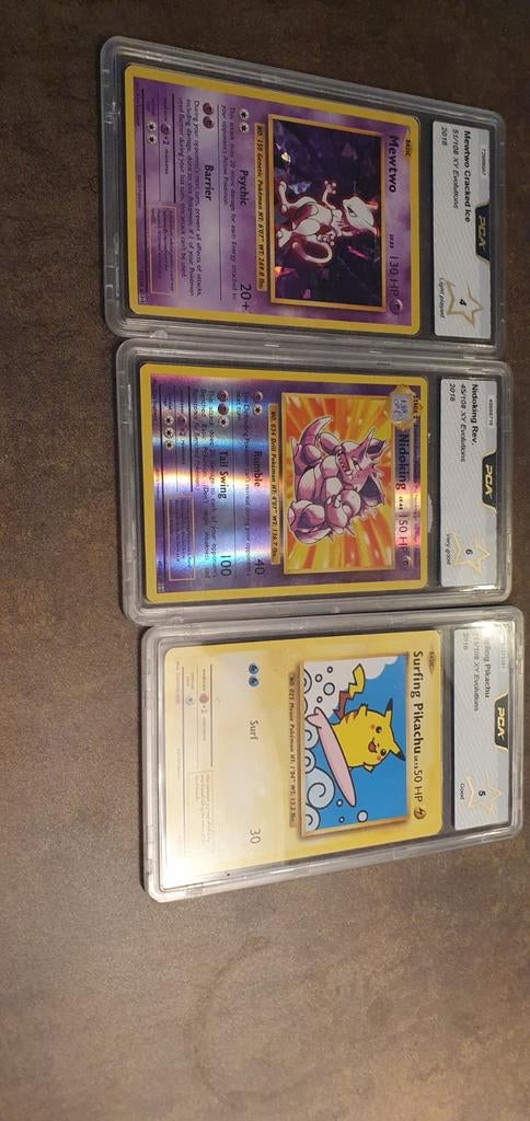 Pokémon kaarten (PCA Grade), Ophalen of Verzenden, Gebruikt, Meerdere kaarten, Foil