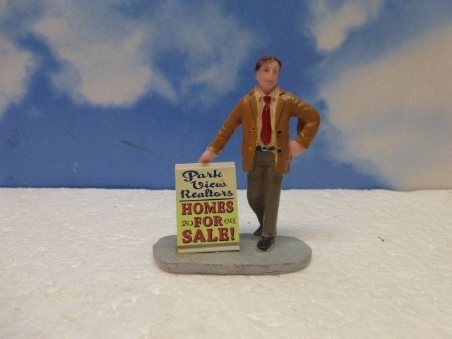 lemax realtor kerstdorp poppetje figurine beeldje accessoire, Ophalen of Verzenden, Zo goed als nieuw
