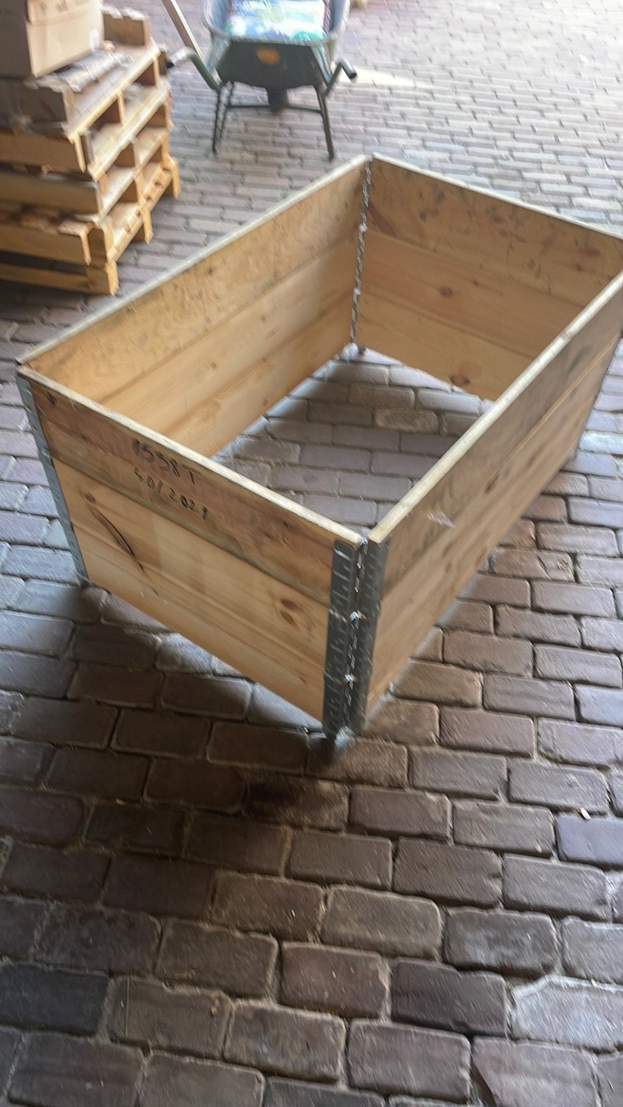 Te koop 3 palletranden, Ophalen, 100 cm of meer, Opvouwbaar, 60 cm of meer