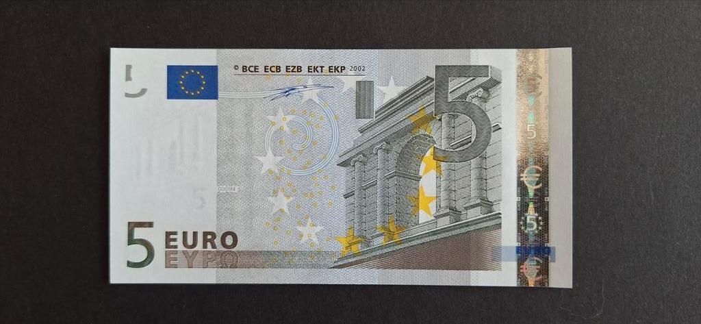 Nederland 5 euro G001 UNC, Ophalen of Verzenden, Euro's