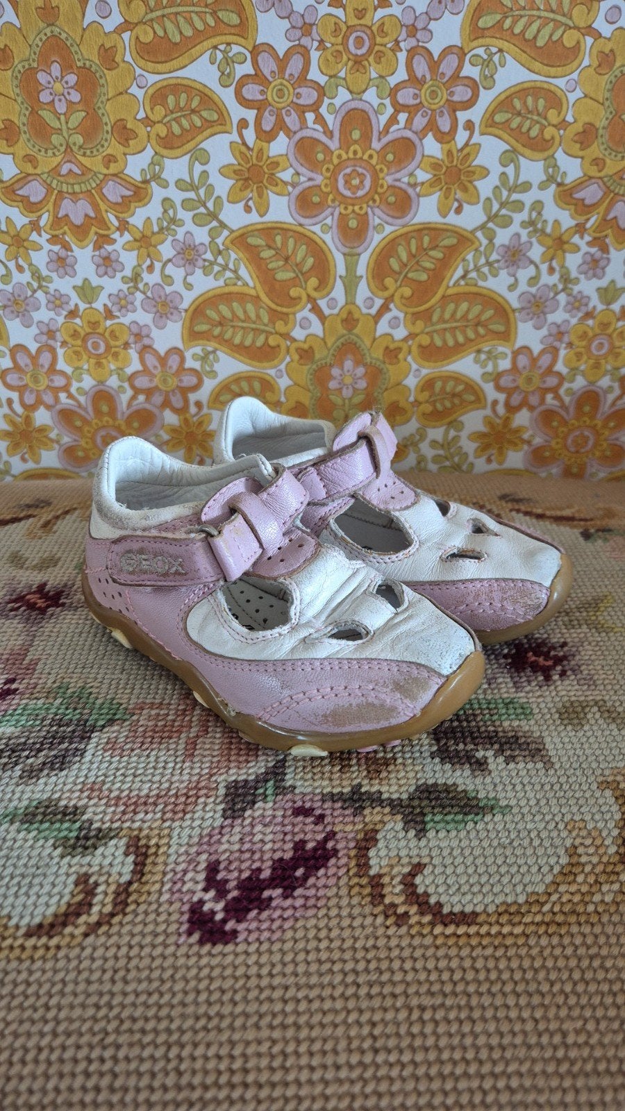 Comfortabele Geox klittenband schoenen / sandalen maat 21, Ophalen of Verzenden, Meisje, Schoentjes