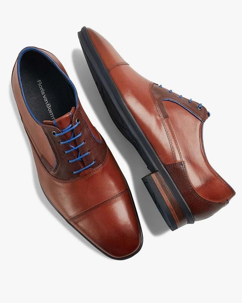 Floris van Bommel * cognac calf * Maat 6 *, Kleding | Heren, Schoenen, Bruin, Floris van Bommel, Ophalen of Verzenden, Zo goed als nieuw