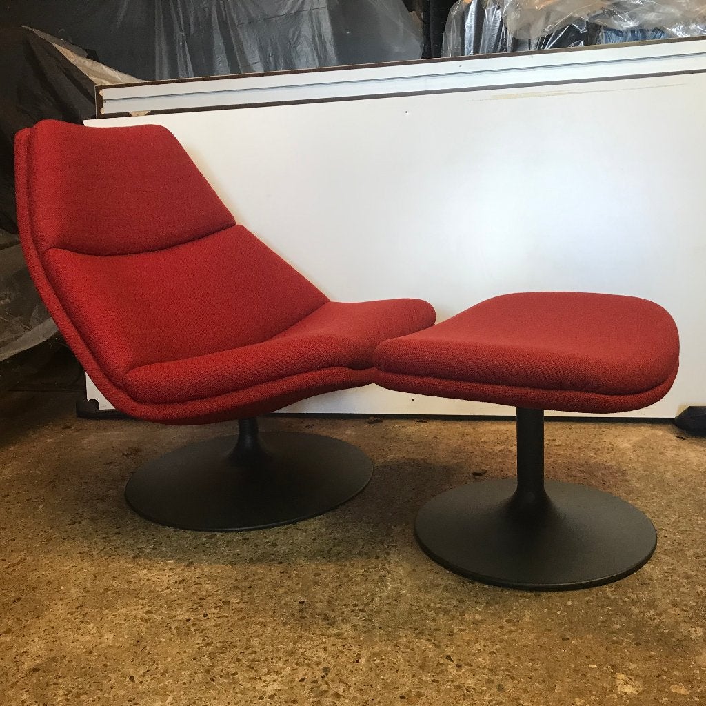 Artifort F510 510 F511 511 design fauteuil stoel rood, Huis en Inrichting, Fauteuils, Ophalen, Gebruikt, 75 tot 100 cm, Nvt
