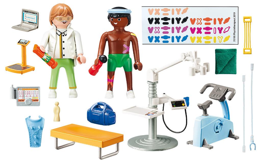 PLAYMOBIL 70195 Praktijk FysioTherapeut 39 delig, Ophalen of Verzenden, Nieuw, Complete set