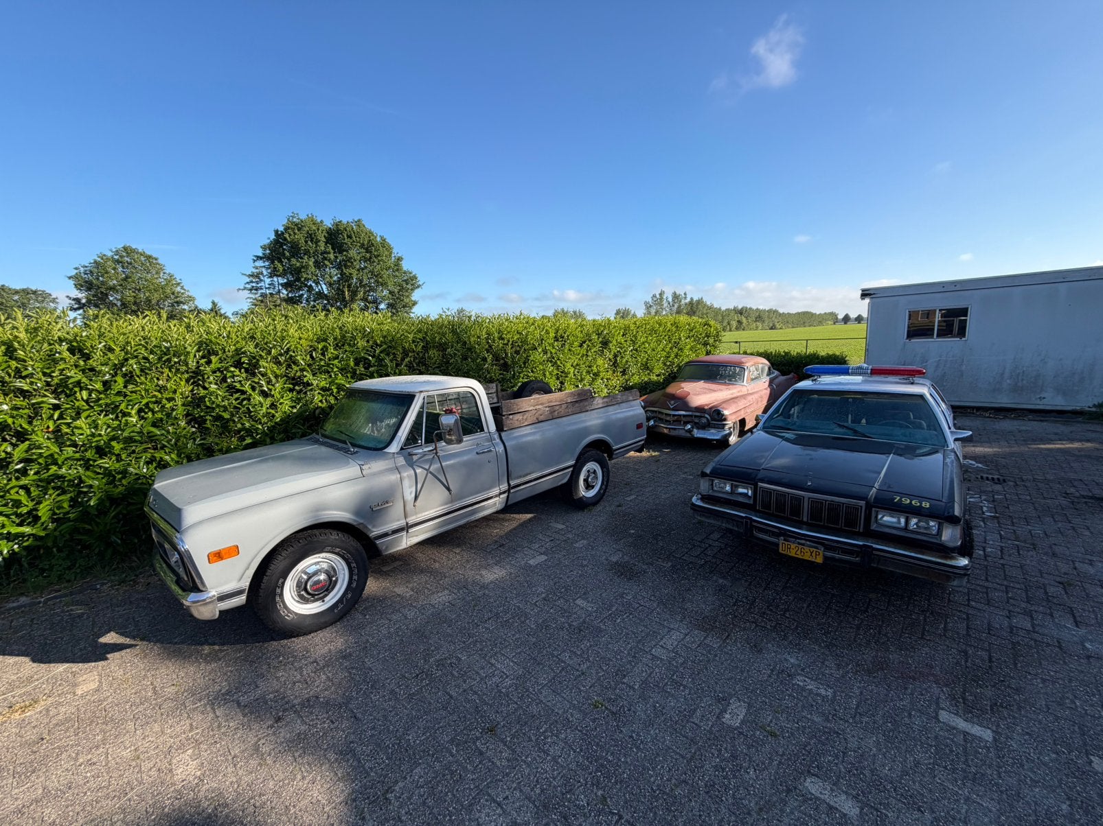 GMC pick up 1970 Grijs v8, Auto's, Bestelauto's, Automaat, 8 cilinders, 1650 kg, 300 pk