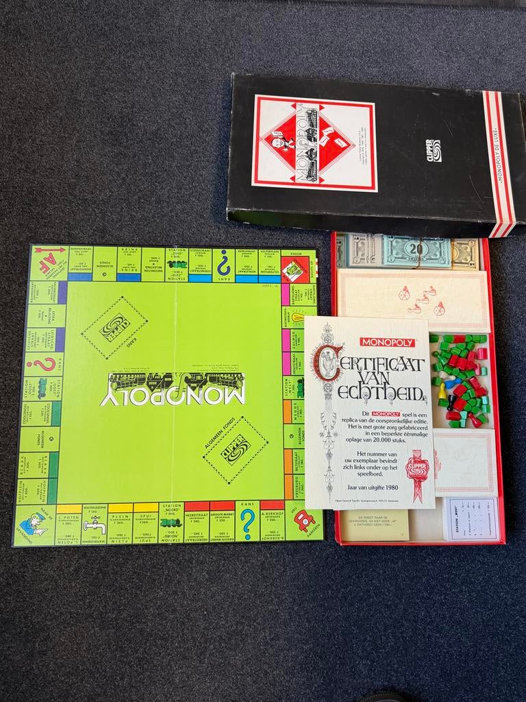 Monopoly Clipper De Luxe uit 1980, Drie of vier spelers, Ophalen of Verzenden, Gebruikt