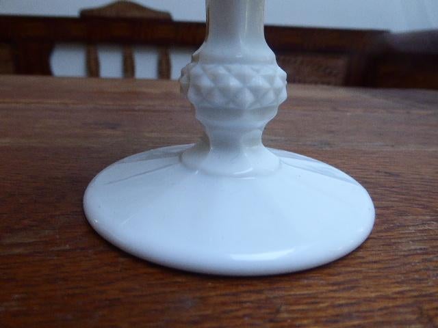 Vintage opaline coupe/kelk in wit, 16 cm., Antiek en Kunst, Ophalen of Verzenden