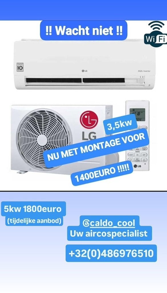 Caldo-cool airco's aan zeer scherpe prijzen, Ophalen, Koelen en Ontvochtigen, Timer, Nieuw