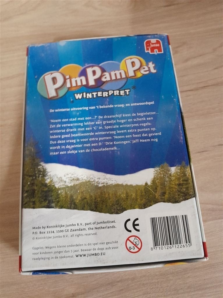 pim pam pet winterpret - s4301, Hobby en Vrije tijd, Gezelschapsspellen | Bordspellen, Verzenden, Zo goed als nieuw