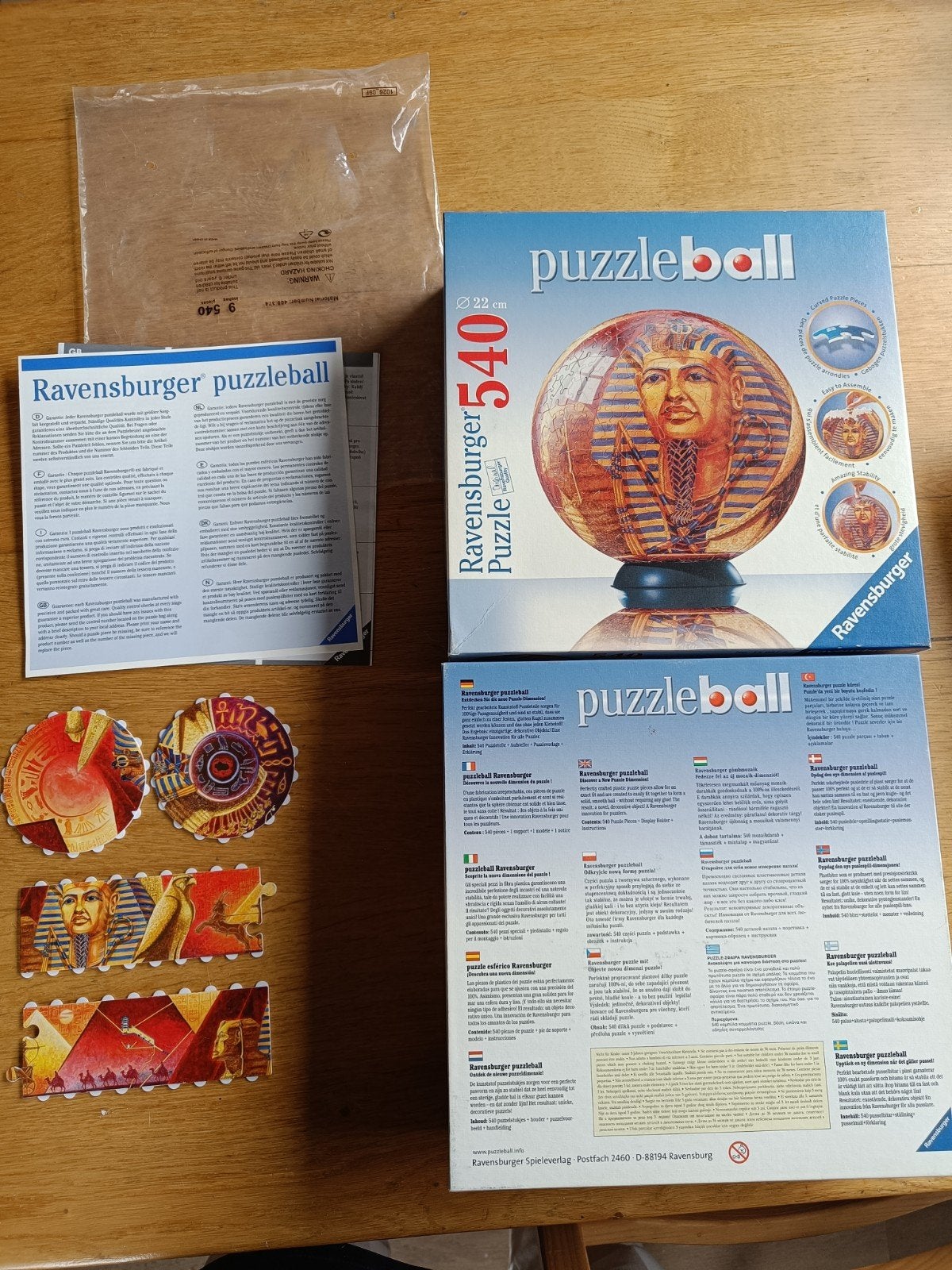 Ravensburger Puzzleball Egypte - 540 stukjes, Ophalen of Verzenden, Meer dan 50 stukjes, Zo goed als nieuw, 6 jaar of ouder
