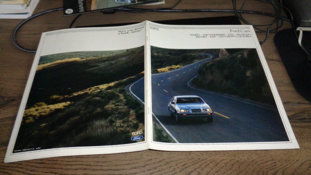 USA Folder FORD modellen  1985, Verzenden, Zo goed als nieuw, Ford